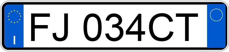 Numer rejestracyjny FJ034CT posiada OPEL Adam