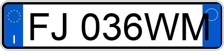 Numer rejestracyjny FJ036WM posiada audi a4