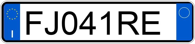 Numer rejestracyjny FJ041RE posiada BMW Serie 5