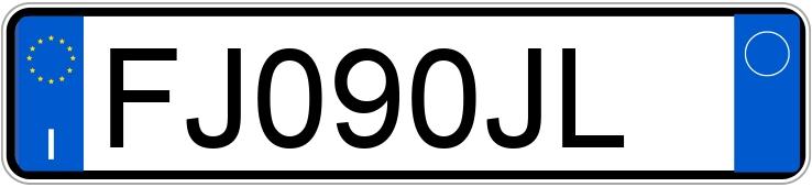 Numer rejestracyjny FJ090JL posiada BMW Serie 1