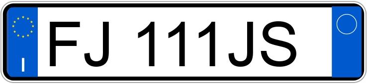 Numer rejestracyjny FJ111JS posiada MERCEDES Classe A