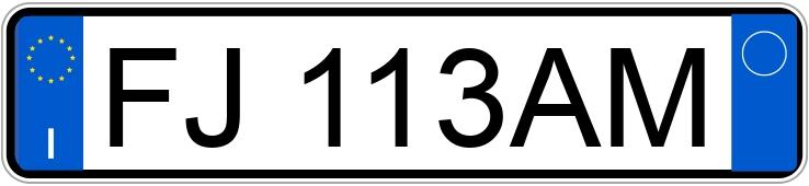 Die Registrierungsnummer FJ113AM hat OPEL Astra 5a serie