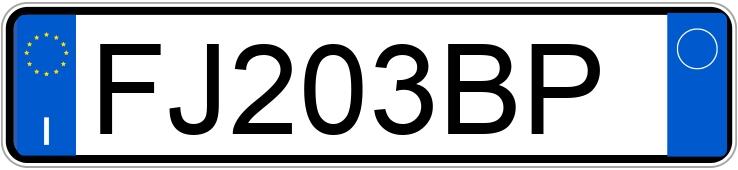 Numer rejestracyjny FJ203BP posiada MERCEDES Classe A