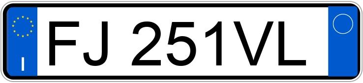 Numer rejestracyjny FJ251VL posiada FIAT Punto 4a serie Numer rejestracyjny FJ251VL posiada FIAT Punto 4a serie