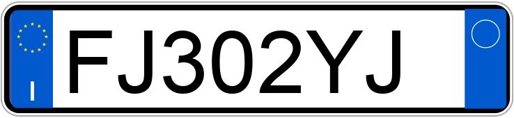 Numer rejestracyjny FJ302YJ posiada TOYOTA Yaris 3a serie