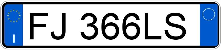 Numer rejestracyjny FJ366LS posiada ALFA ROMEO MiTo