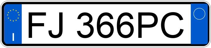 Numer rejestracyjny FJ366PC posiada CITROEN C3 3a serie