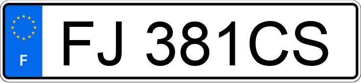 Numer rejestracyjny FJ381CS posiada CITROEN C3 III