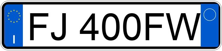 Numer rejestracyjny FJ400FW posiada FIAT 500X Numer rejestracyjny FJ400FW posiada FIAT 500X