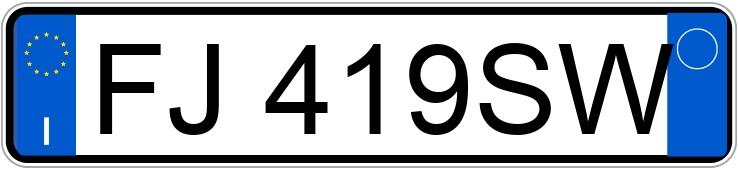 Numer rejestracyjny FJ419SW posiada RENAULT Grand Scenic Numer rejestracyjny FJ419SW posiada RENAULT Grand Scenic