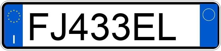 Numer rejestracyjny FJ433EL posiada LANCIA Ypsilon 3a serie
