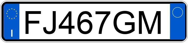 Numer rejestracyjny FJ467GM posiada FIAT Punto 4a serie