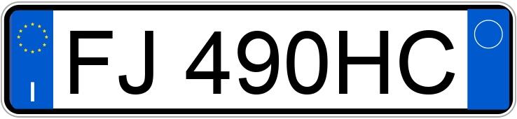 Numer rejestracyjny FJ490HC posiada FIAT 500 Numer rejestracyjny FJ490HC posiada FIAT 500