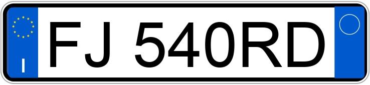Numer rejestracyjny FJ540RD posiada FIAT Panda 3a serie Numer rejestracyjny FJ540RD posiada FIAT Panda 3a serie