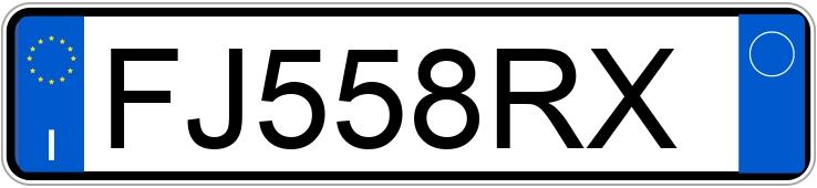 Numer rejestracyjny FJ558RX posiada VOLKSWAGEN Golf 7a serie