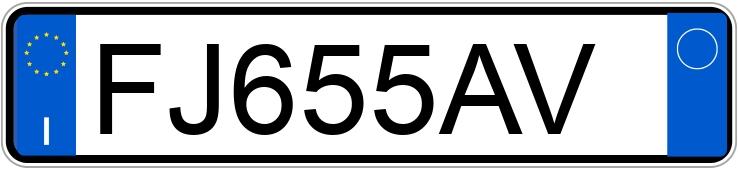 Numer rejestracyjny FJ655AV posiada FIAT Panda 3a serie