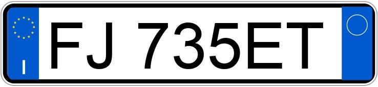 Numer rejestracyjny FJ735ET posiada OPEL Corsa 5a serie