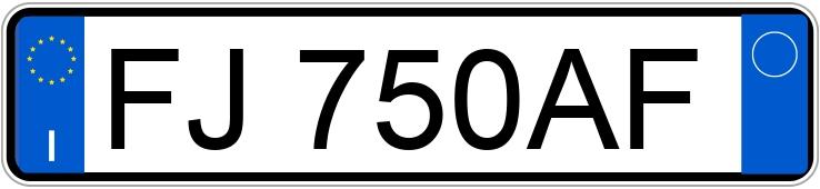 Numer rejestracyjny FJ750AF posiada MASERATI Levante