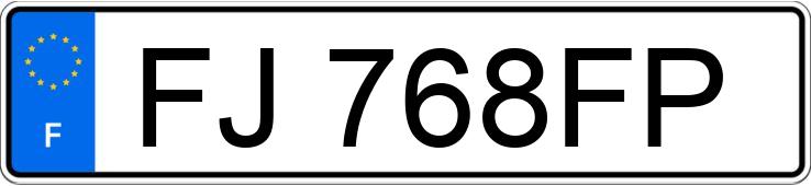 Numer rejestracyjny FJ768FP posiada PEUGEOT 206