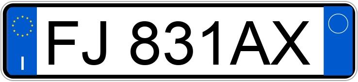 Numer rejestracyjny FJ831AX posiada PEUGEOT 308