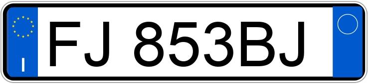 Numer rejestracyjny FJ853BJ posiada VOLKSWAGEN Golf 7a serie Numer rejestracyjny FJ853BJ posiada VOLKSWAGEN Golf 7a serie