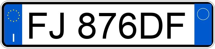 Numer rejestracyjny FJ876DF posiada FIAT Panda 3a serie