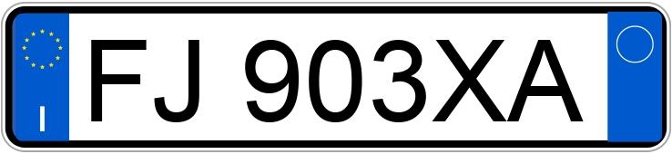 Numer rejestracyjny FJ903XA posiada VOLKSWAGEN Golf 7a serie