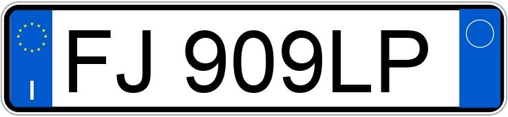 Numer rejestracyjny FJ909LP posiada TOYOTA Yaris 3a serie