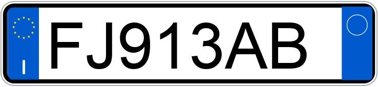 Numer rejestracyjny FJ913AB posiada FIAT Tipo