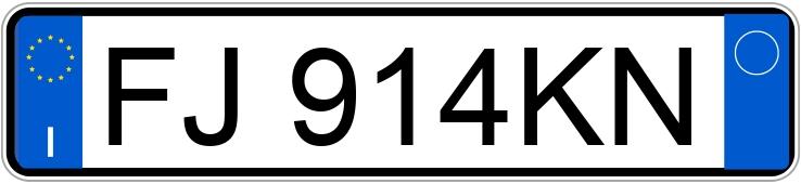 Numer rejestracyjny FJ914KN posiada FIAT Panda 3a serie