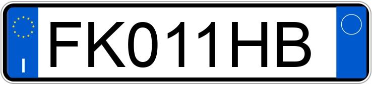 Numer rejestracyjny FK011HB posiada BMW Serie 1