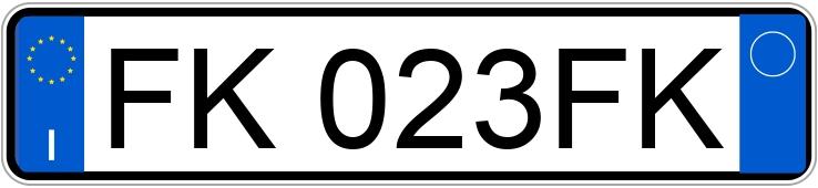 Numer rejestracyjny FK023FK posiada BMW X3