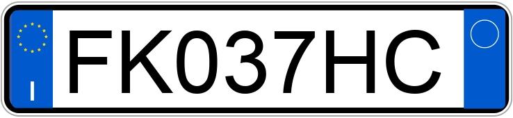 Numer rejestracyjny FK037HC posiada NISSAN Qashqai 2a serie