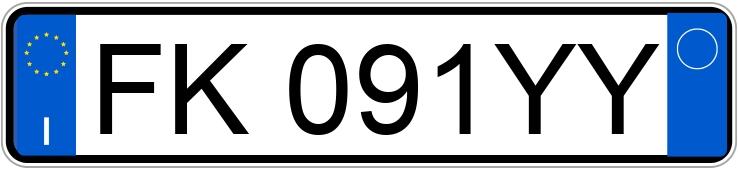 Numer rejestracyjny FK091YY posiada LANCIA Ypsilon 3a serie