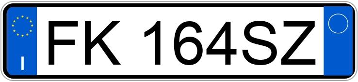 Numer rejestracyjny FK164SZ posiada LANCIA Ypsilon 3a serie