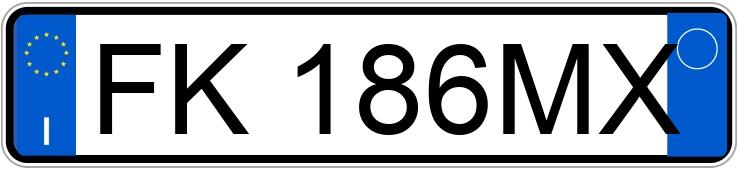 Numer rejestracyjny FK186MX posiada ALFA ROMEO Giulia