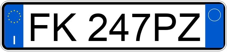 Numer rejestracyjny FK247PZ posiada BMW Serie 2 G.T.