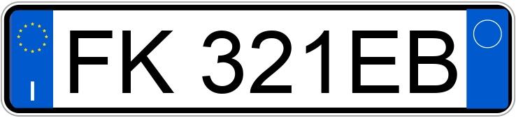 Numer rejestracyjny FK321EB posiada AUDI A3 3a serie