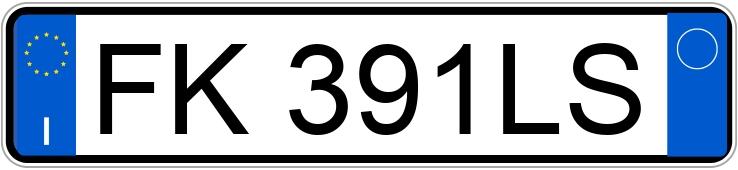 Numer rejestracyjny FK391LS posiada FIAT Tipo