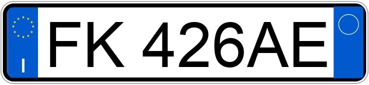 Numer rejestracyjny FK426AE posiada FIAT Tipo