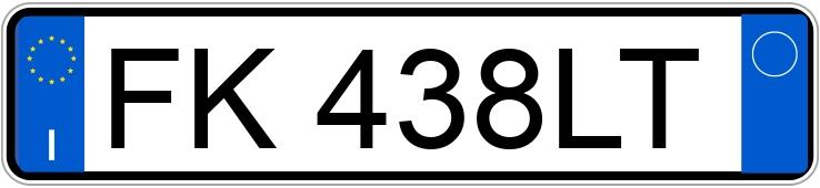 Numer rejestracyjny FK438LT posiada VOLKSWAGEN Touran 3a serie