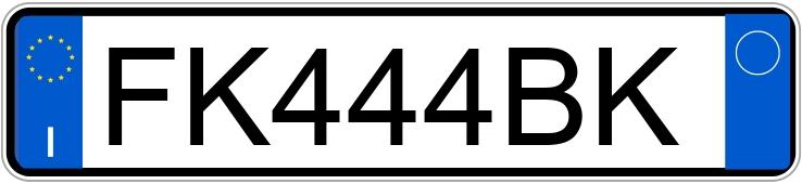 Numer rejestracyjny FK444BK posiada KIA Venga