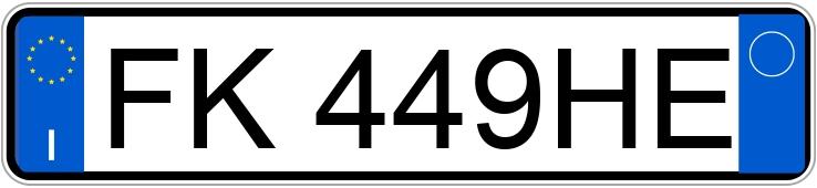 Numer rejestracyjny FK449HE posiada DACIA Dokker