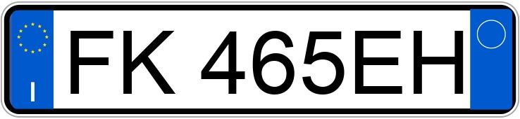 Numer rejestracyjny FK465EH posiada MINI Mini Countrym.