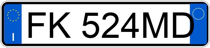 Numer rejestracyjny FK524MD posiada FIAT 500 Numer rejestracyjny FK524MD posiada FIAT 500