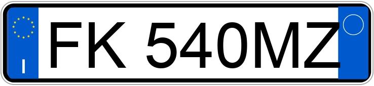 Numer rejestracyjny FK540MZ posiada PEUGEOT 308 2a serie