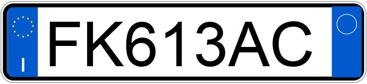 Numer rejestracyjny FK613AC posiada LANCIA Ypsilon 3a serie Numer rejestracyjny FK613AC posiada LANCIA Ypsilon 3a serie