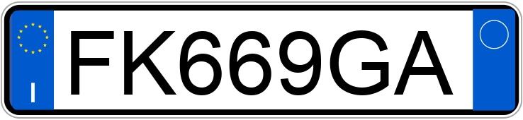 Numer rejestracyjny FK669GA posiada MERCEDES GLA