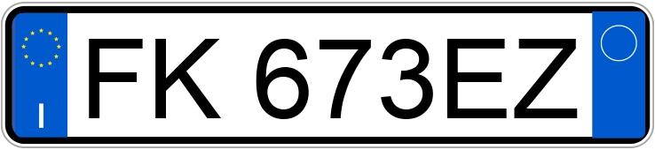 Numer rejestracyjny FK673EZ posiada AUDI Q3