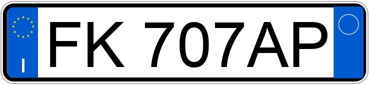 Numer rejestracyjny FK707AP posiada BMW 316D